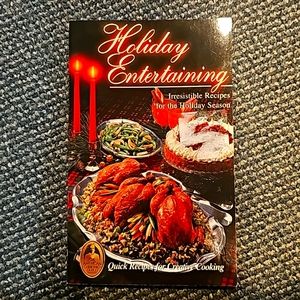 Holiday Entertaining cook book paperback